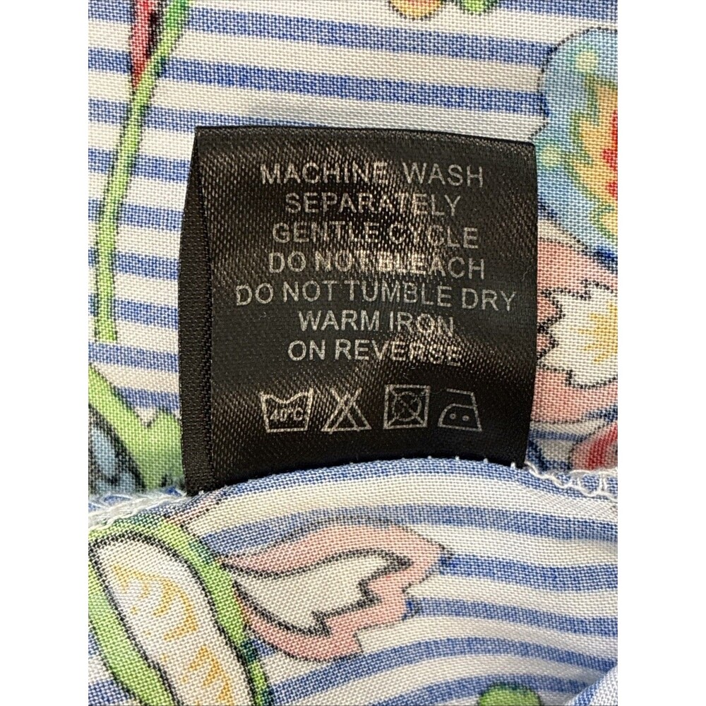 Me 2 Magic High Low Ruffle Skirt Small Colorful Blue Stripe Paisley Dopamine Y2K - Picture 10 of 15